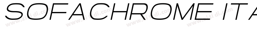 Sofachrome Italic字体转换
